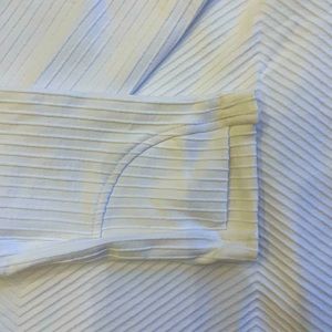 ATHLETA Long Sleeve Running Hoodie Thumbhole Fitted Top White